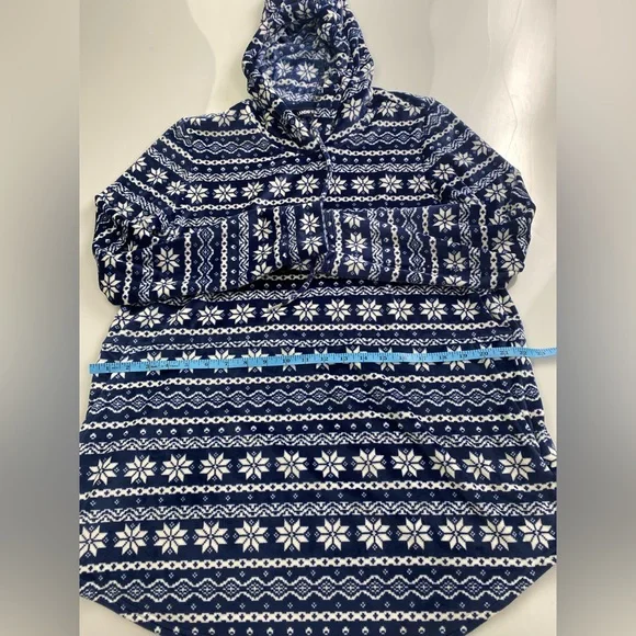 LAND’S END blue christmas soft sweater p26-04 - Picture 5 of 8